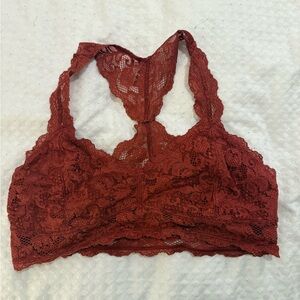 Lace Bralette in Rich burnt orange